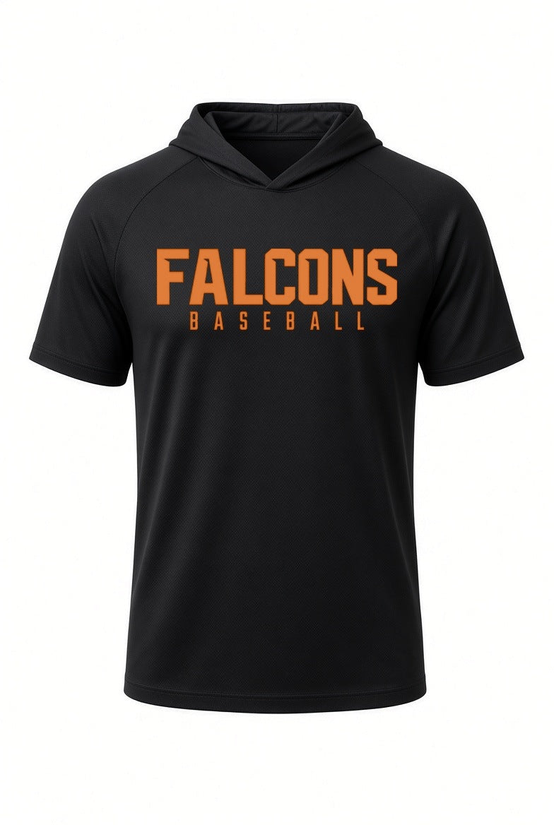 Falcons Baseball Short Sleeve Hooded