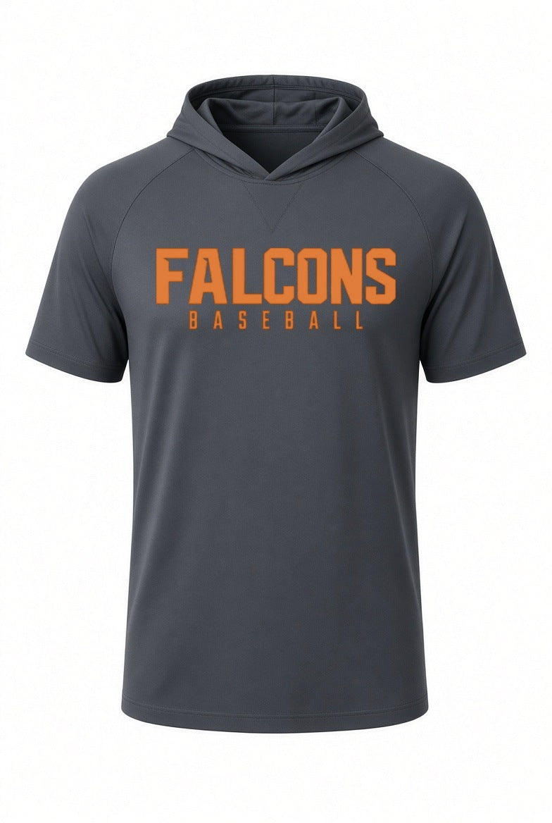 Falcons Baseball Short Sleeve Hooded