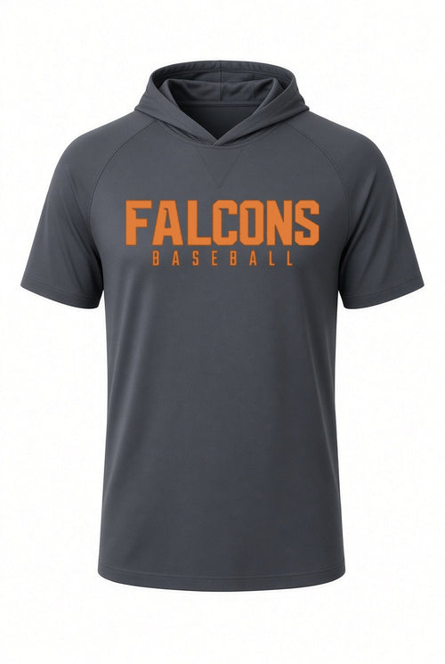 Falcons Baseball Short Sleeve Hooded