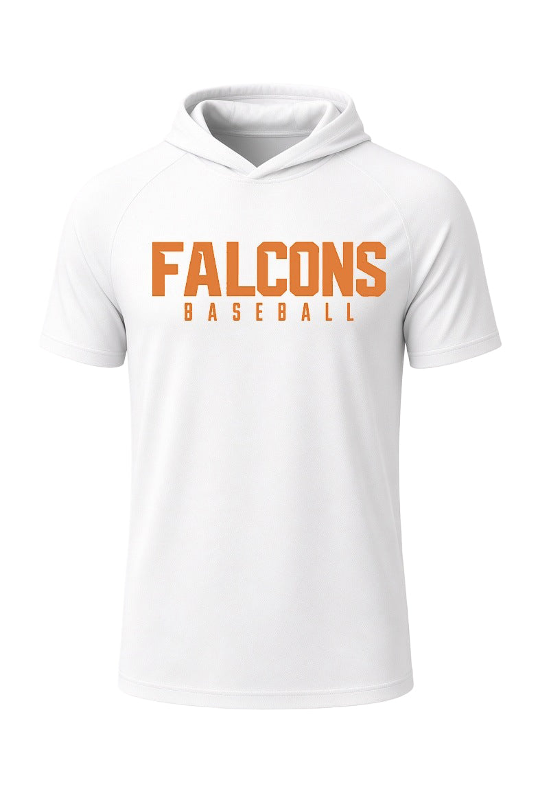 Falcons Baseball Short Sleeve Hooded