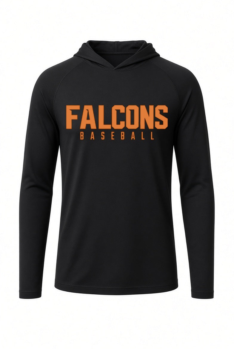 Falcons Baseball Long Sleeve Hooded