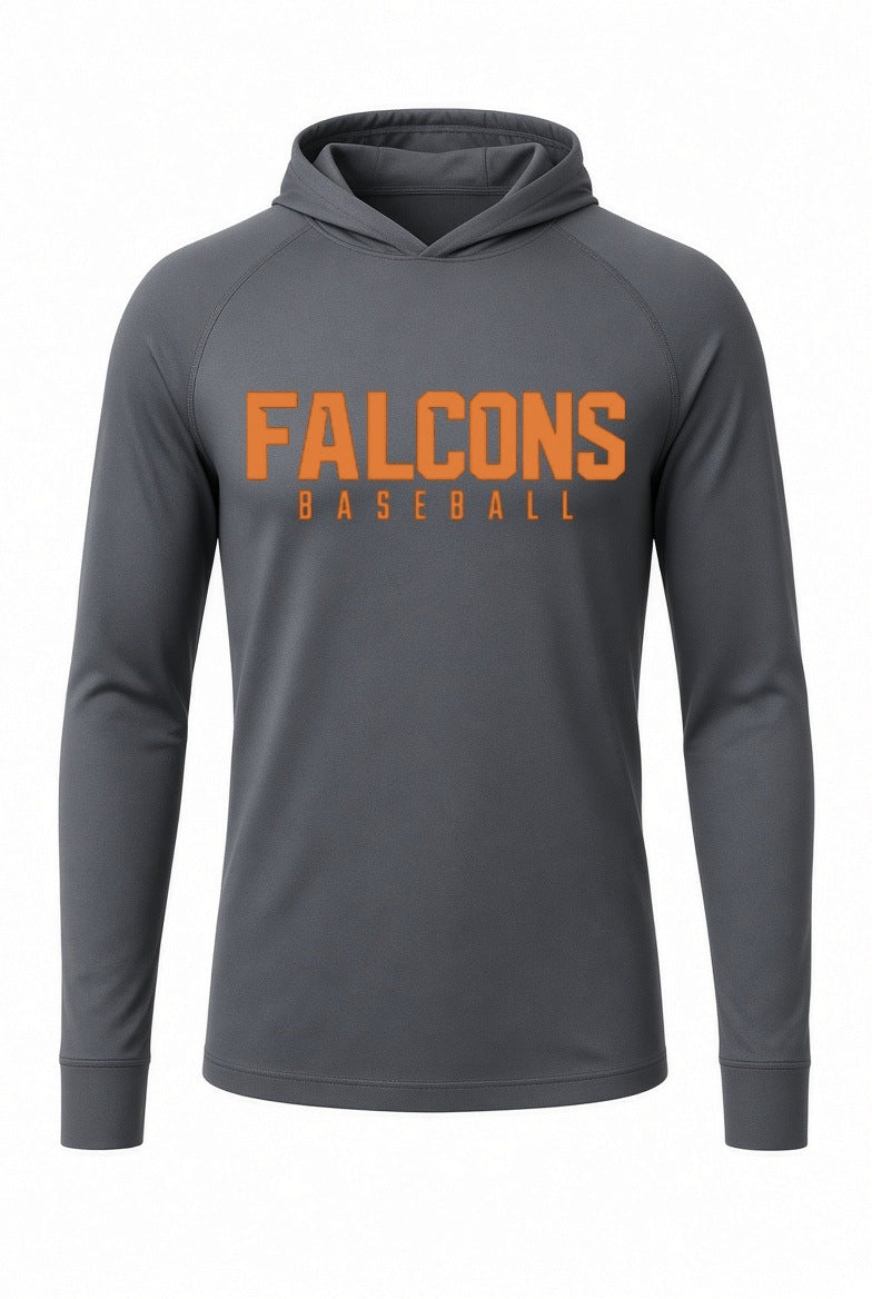 Falcons Baseball Long Sleeve Hooded