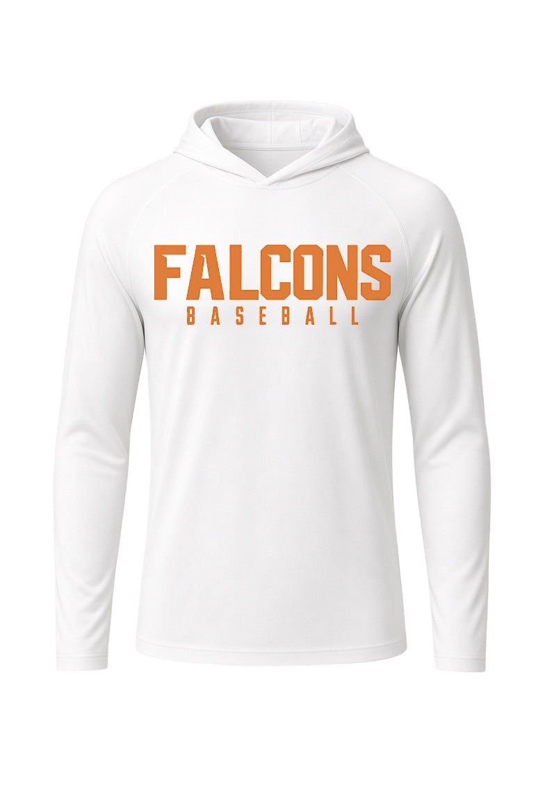 Falcons Baseball Long Sleeve Hooded