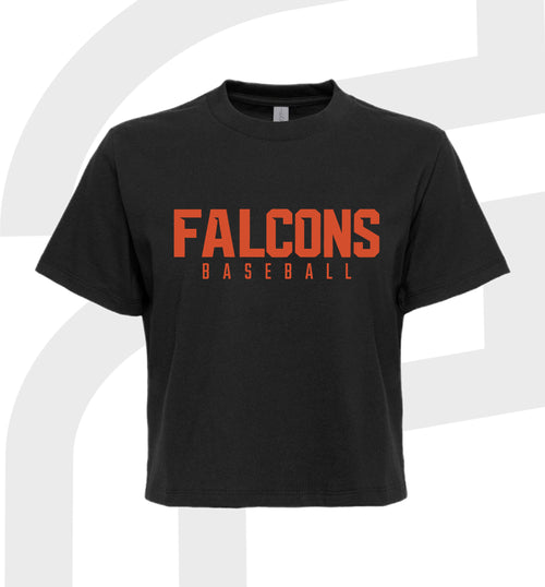 Falcons Baseball Ladies Crop Tee