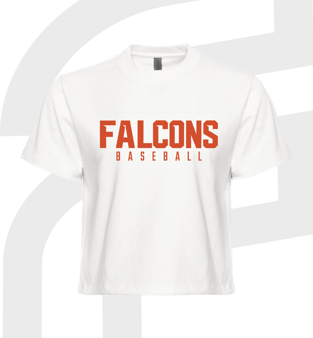 Falcons Baseball Ladies Crop Tee