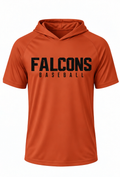 Falcons Baseball Short Sleeve Hooded